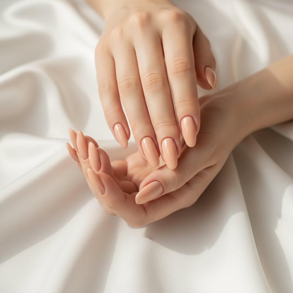 Classic red manicure